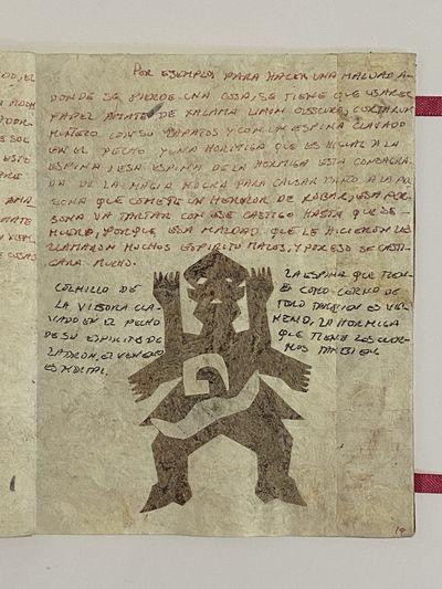 [MEXICAN OTOMI MANUSCRIPT ON AMATE...; (photo 15)