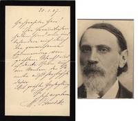 Autograph letter signed on mourning stationery