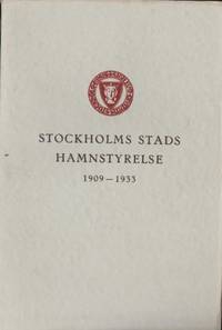 Stockholms stads hamnstyrelse 1909-1933.…