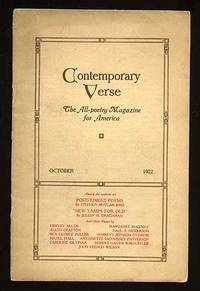 Contemporary Verse: October 1922