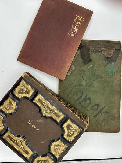 THREE POST CIVIL WAR PHOTO ALBUMS BELONGING TO THE TURNER AND CUTTS FAMILIES OF WASHINGTON, DC, AND MARE ISLAND, CALIFORNIA, 1860s - ca.1920s