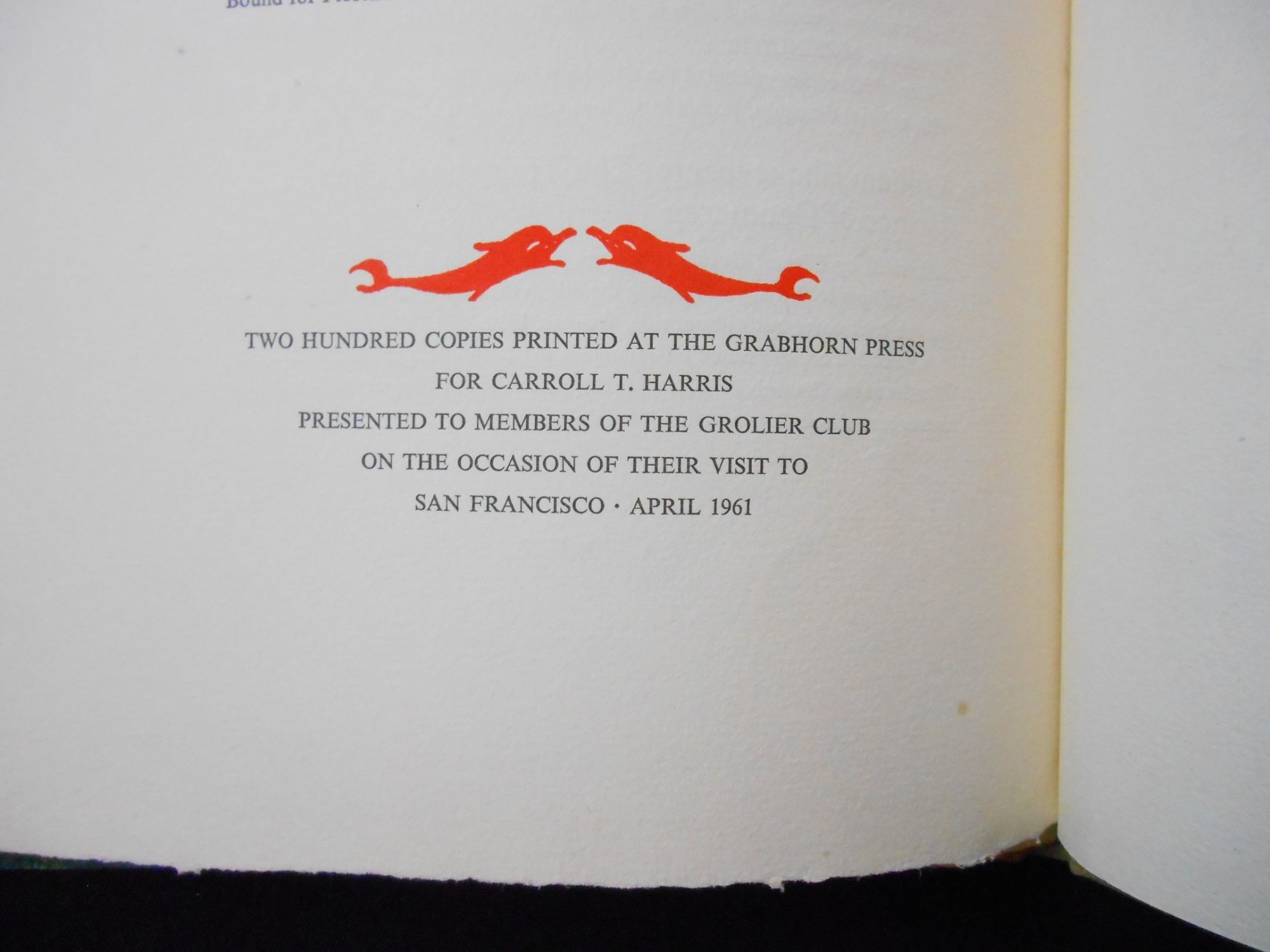 Fine Printing and Bookbinding from San Francisco and its Environs, a