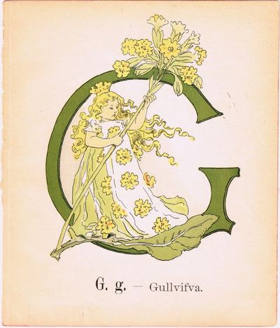Prinsarnes Blomsteralfabet. G. g. – Gullvifva.