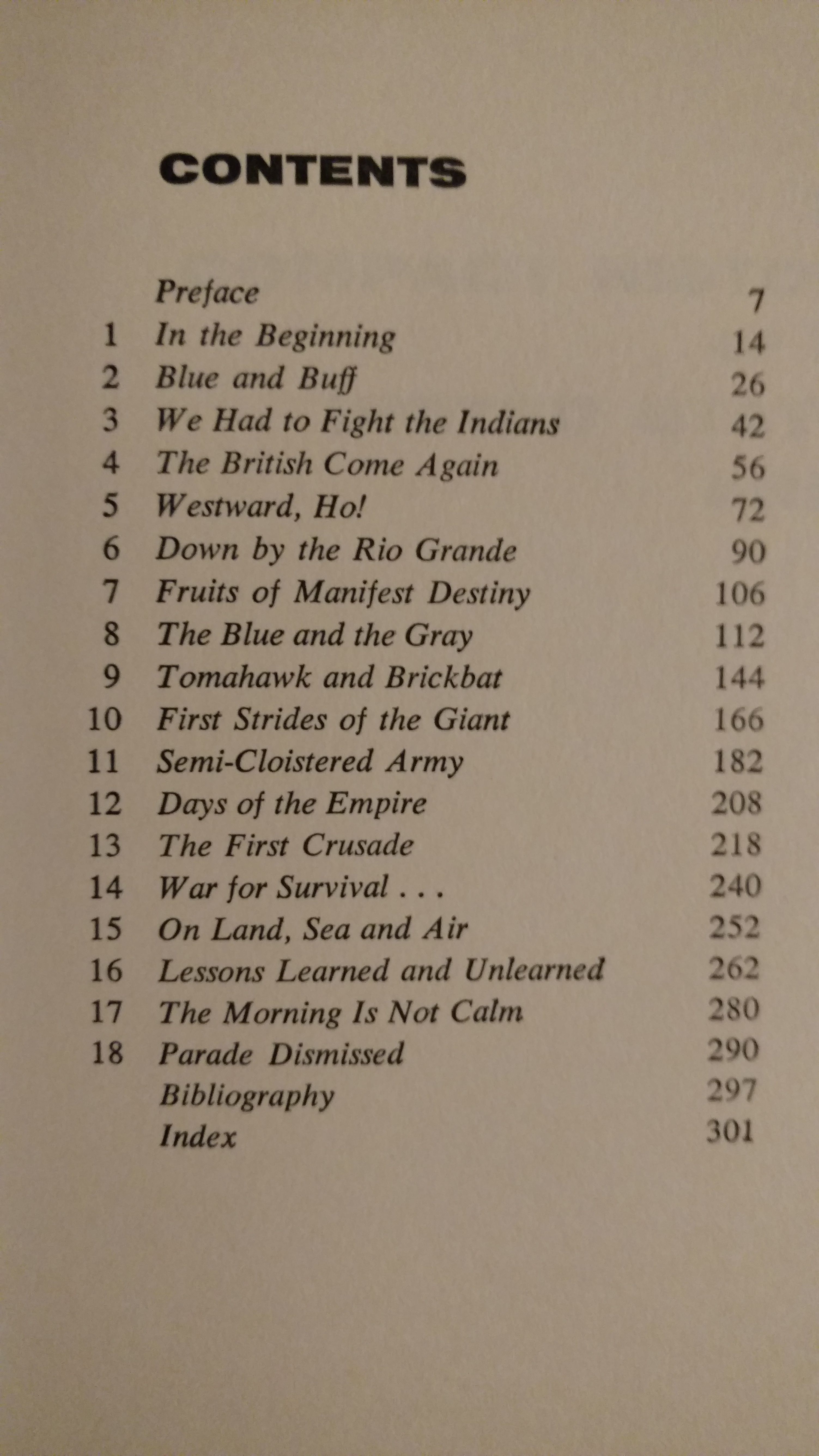 BIBLIO THE COMPACT HISTORY OF THE UNITED STATES ARMY by COLONEL R