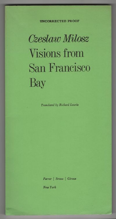 New York: Farrar, Straus & Giroux. 1982. 1st English Language Edition; First Printing. Softcover. Wr...
