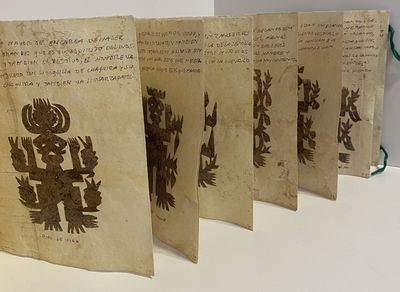 [MEXICAN OTOMI MANUSCRIPT ON AMATE...; (photo 4)