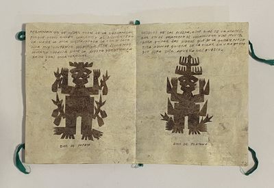 [MEXICAN OTOMI MANUSCRIPT ON AMATE...; (photo 9)