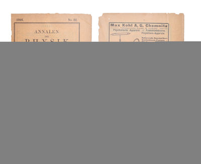 Über Friedrich Kottlers Abhandlung "Über Ensteins Äquivalenzhypothese und die Gravitation"; (photo 5)
