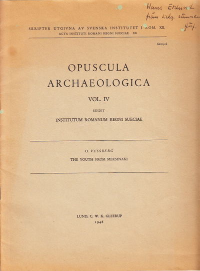 The Youth from Mersinaki. Separate from Opuscula…