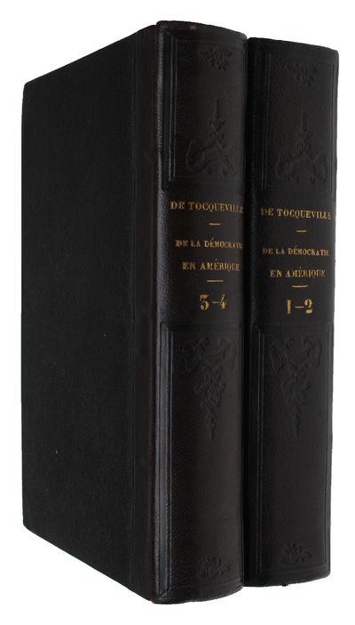 De la Democratie en Amerique. Orné d'une carte d'Amérique. 4 Tomes.  - [THE FOUNDATION OF CONSERVATIVE LIBERALISM] (photo 4)