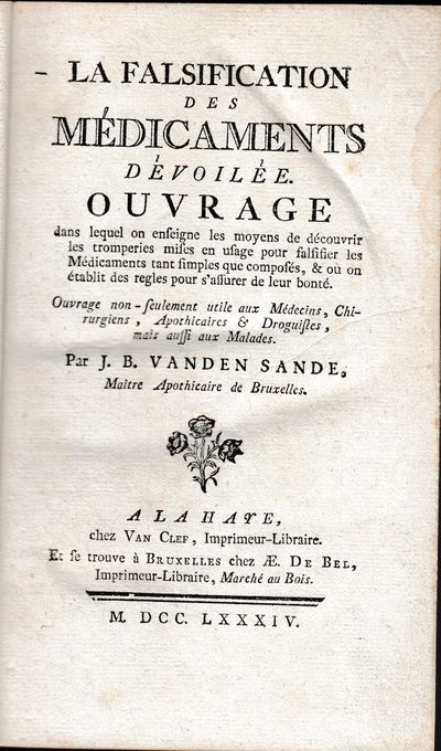 La Falsification des Mèdicaments dèvoilèe Ouvrage ....