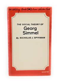 'The Social Theory Of Georg Simmel by Spykman, Nicholas J