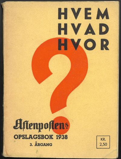 Aftenpostens opslagsbok 1938.