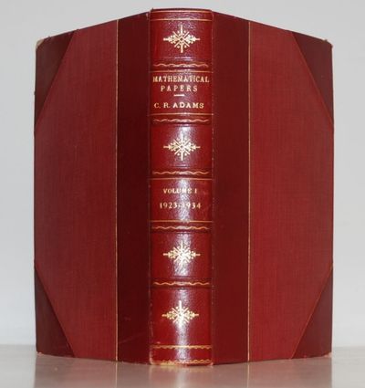 Mathematical Papers; Volume 1, 1923-1934
