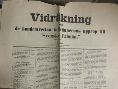 Vidräkning med de hundratretton tullvännernas…