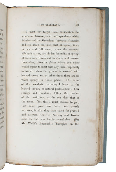 A Description of Greenland. A New Edition with an Historical Introduction and a Life of the Author. Illustrated with a Map of Greenland, and numerous Engravings in wood. London, T. a. J. Allman, 1818. (photo 3)