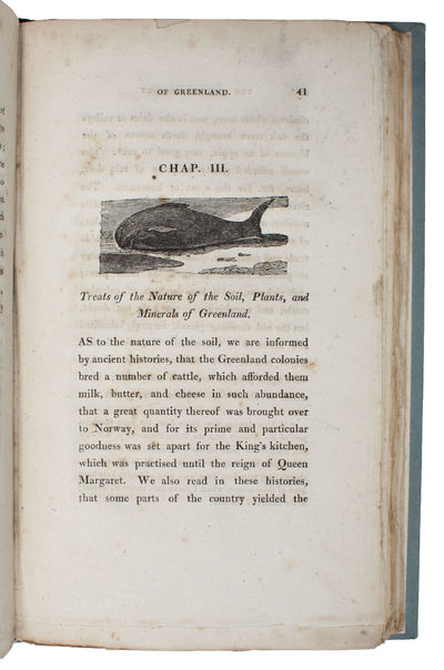 A Description of Greenland. A New Edition with an Historical Introduction and a Life of the Author. Illustrated with a Map of Greenland, and numerous Engravings in wood. London, T. a. J. Allman, 1818. (photo 5)