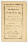 1859 Albany, New York First Baptist Sabbath School Church Service Program