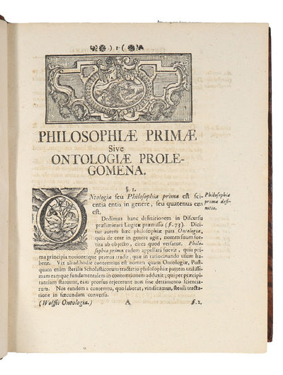 Philosophia prima, sive ontologia, methodo scientifica pertractata, qua omnis cognitionis humanae principia continentur. (photo 3)