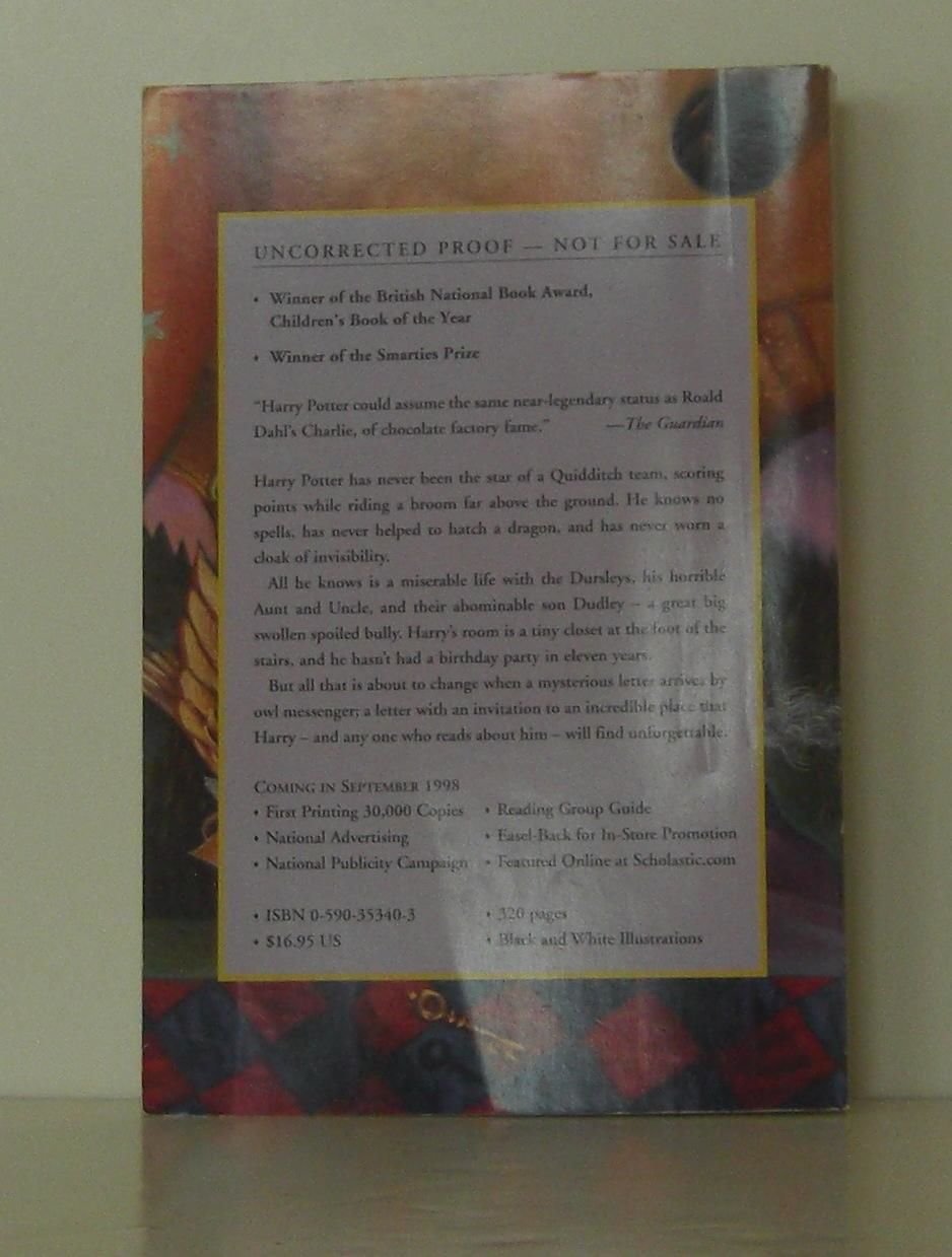 Harry Potter and the Sorcerer's Stone by J. K Rowling ...