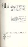 RADIO NEWS WRITING AND EDITING