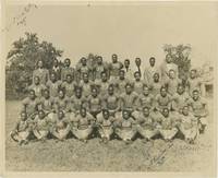 Original photograph of the football team at Johnson C. Smith University, circa 1944