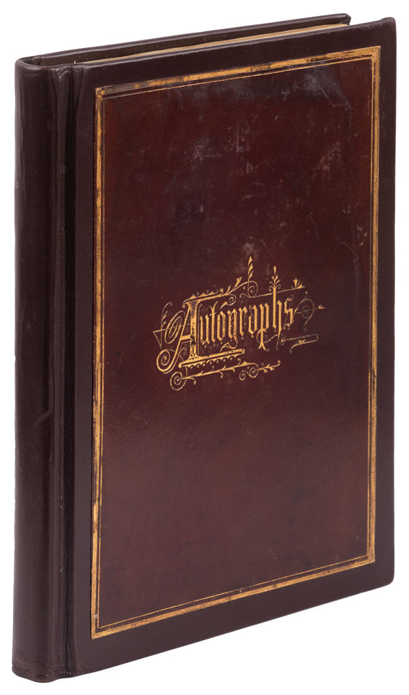Garfield, James. Autograph album with rare signatu