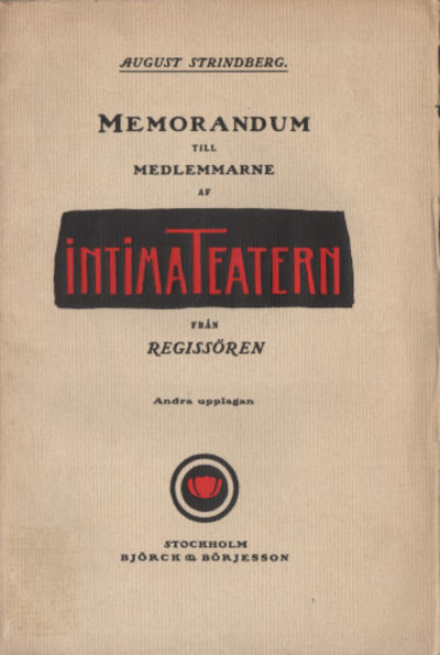 MEMORANDUM TILL MEDLEMMARNE AF INTIMA TEATERN…