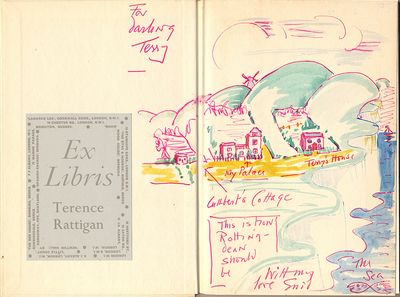 The Chalk Garden," Signed, with Original Color illustration. William Heinemann, Ltd., London, 1956