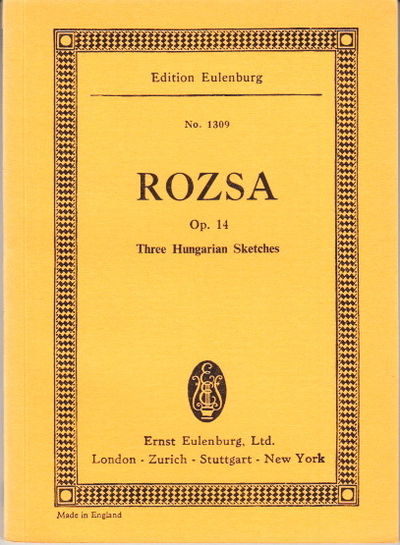 Three Hungarian Sketches for full Orchestra. Op.…