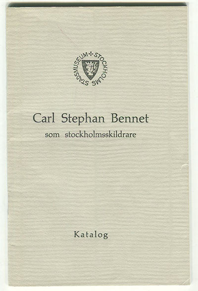 Carl Stephan Bennet som Stockholmsskildrare.…