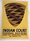 INDIAN COURT. Golden Gate International Exposition. San Francisco. 1939. Pomo Indian Basket, California (Original Vintage Poster)