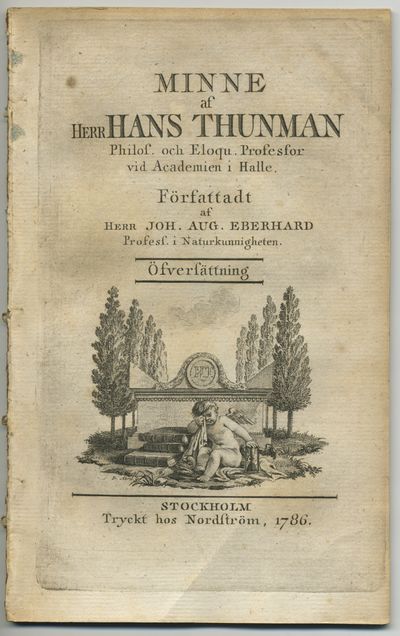 Minne af Hans Thunman. Öfversättning.