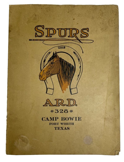 The World's War 1917-1918-1919: Auxiliary Remount Depot No,. 328. Camp Bowie Fort Worth, Texas 1919