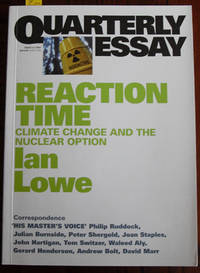 cover of Quarterly Essay: Reaction Time (Issue 27, 2007)