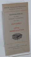 Memorandum of the Special Committee on the Dynamics of Civil Mobilization