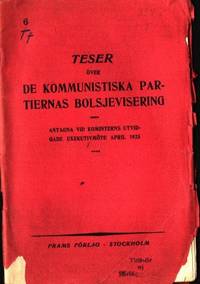 Teser över de kommunistiska partiernas…