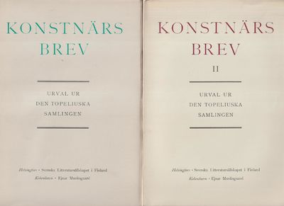 Konstnärsbrev. [Urval ur den Topeliuska…