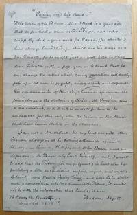 “Garrison and His Creed (Caption Title)” [Letter to a Newspaper Editor Defending William Lloyd Garrison in Response to an Article Written by Eli Thayer]
