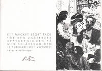 TACKKORT FRÅN KONSTNÄRENS 60-ÅRSDAG 1994.