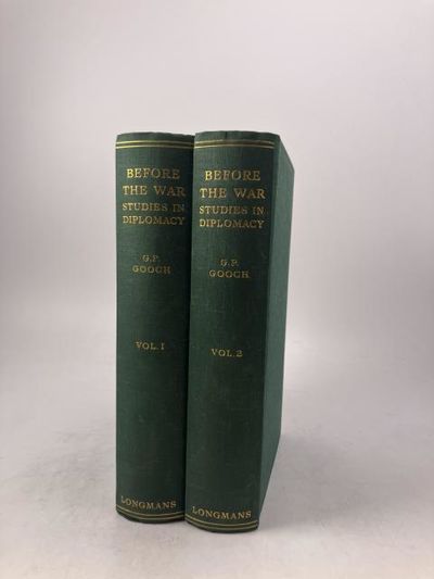 Before the War. Studies in Diplomacy. I. The…