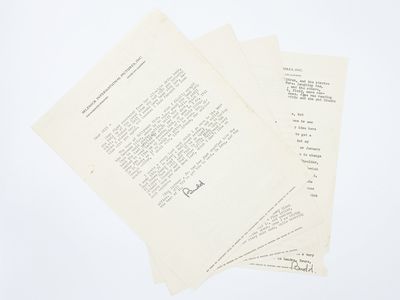 A group of five exceptional and revealing typed letters signed ("Budd") to William Saroyan; written from Culver City on Selznick International Pictures Inc. letterheads, Summer 1937