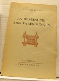 En bokbinderiarbetares minnen.