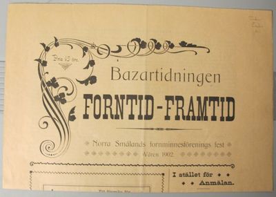 Bazartidningen Forntid-framtid. Norra smålands…