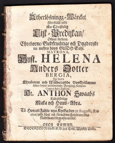 Åtherlösningz-wärcket föreställt uthi en…