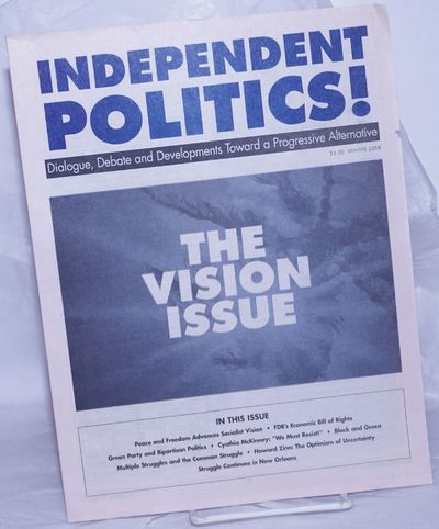 Bloomfield, NJ: independent progressive politics network, 2008. Magazine. One issue, 16pp., 8.5x11 i...