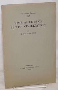 image of Some Aspects of British Civilization. The Frazer Lecture 1947