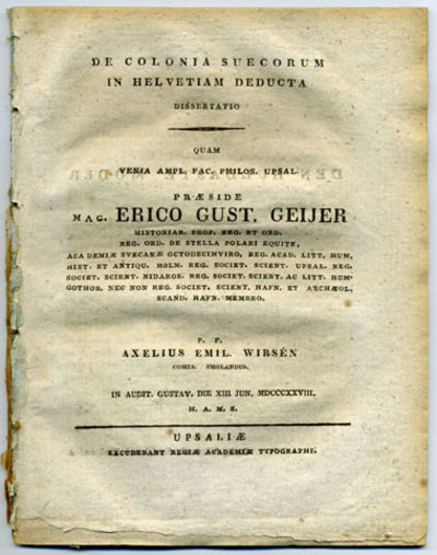 De colonia suecorum in Helvetiam deducta…