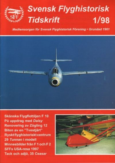 SVENSK FLYGHISTORISKT TIDSKRIFT 1998.