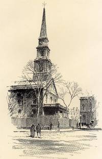 image of Fine Original 1922 Print of St. Mark's Church in New York by O. R. Eggers